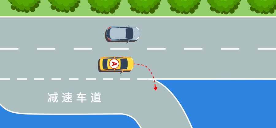 如图所示，A车的行为是正确的。配图