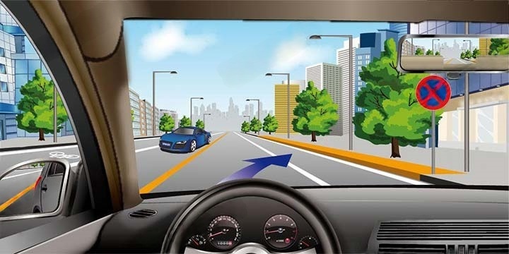 如图所示，在这个区域内可以临时停车。配图