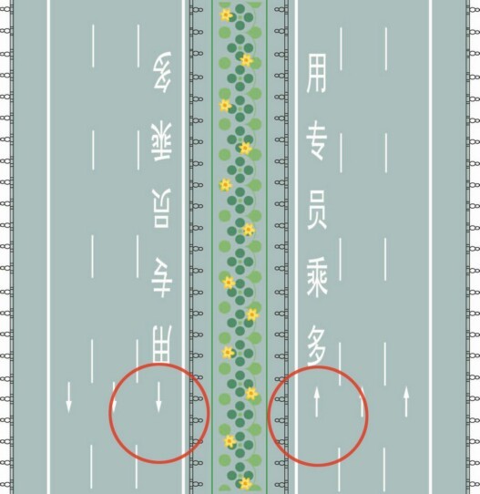 道路最左侧白色虚线区域是何含义？配图