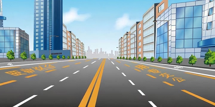 如图所示，道路上划设这种标线的车道内允许下列哪类车辆通行？配图