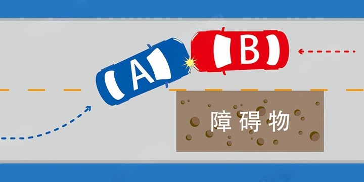 如图所示，在这起交通事故中，以下说法正确的是什么？配图