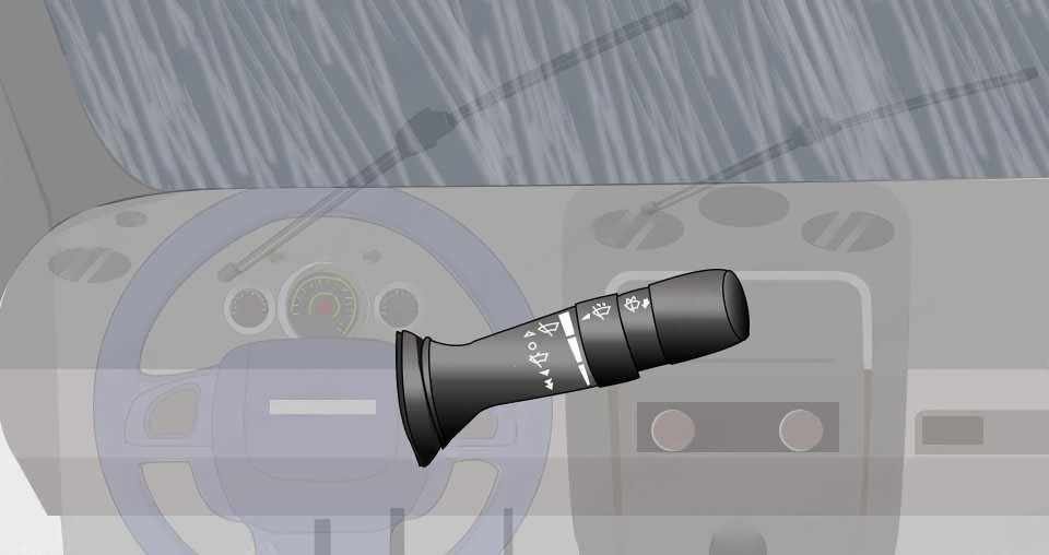 这个开关控制机动车哪个部位？配图